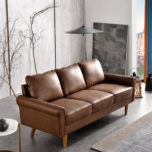 Ainsley 73.6'' Vegan Leather Sofa