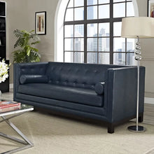 Load image into Gallery viewer, Stanley 82&#39;&#39; Vegan Leather Sofa