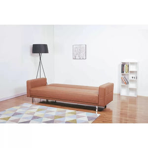 Graham 85.43'' Vegan Leather Sleeper Sofa