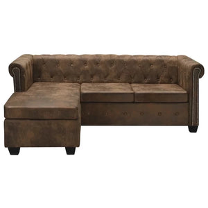 Macneil Vegan Leather Chaise Sectional