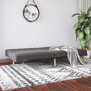 River Street Designs Emily Convertible Tufted Futon Sofa 