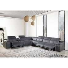 Load image into Gallery viewer, Laurita 138&quot; Wide Genuine Leather Symmetrical Reclining Corner Sectional