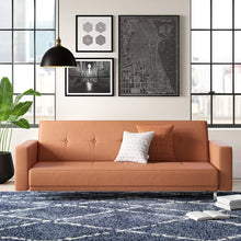 Load image into Gallery viewer, Graham 85.43&#39;&#39; Vegan Leather Sleeper Sofa