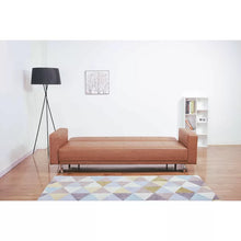 Load image into Gallery viewer, Graham 85.43&#39;&#39; Vegan Leather Sleeper Sofa