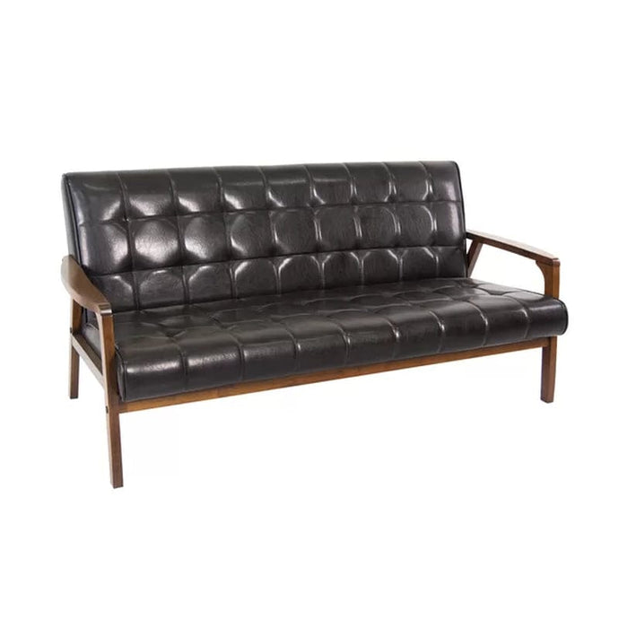 Unruh 63.75'' Vegan Leather Loveseat