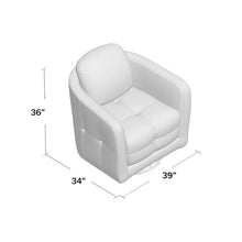 Load image into Gallery viewer, Cecil Upholstered Swivel Barrel Chair