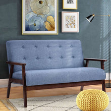 Load image into Gallery viewer, Modern Solid Loveseat Sofa Upholstered PU Leather 2-Seat Couch