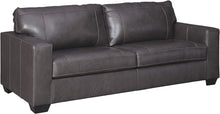 Load image into Gallery viewer, Morelos Contemporary Leather Sofa, Brown, Charcoal, Standard, Sleeper