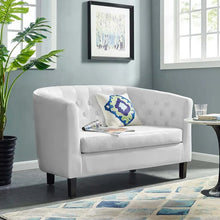 Load image into Gallery viewer, Franchette 49&#39;&#39; Vegan Leather Loveseat