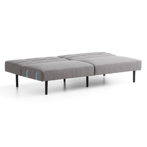 Sofa Bed with Buttonless Tufting and Removable Arms 