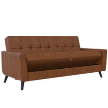 Load image into Gallery viewer, Giblin 81&#39;&#39; Vegan Leather Sleeper Sofa