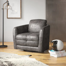 Load image into Gallery viewer, Cecil Upholstered Swivel Barrel Chair