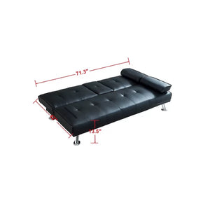 Guiterrez 71.3'' Vegan Leather Sleeper Sofa