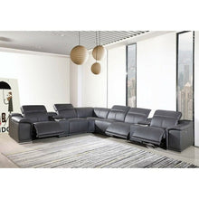 Load image into Gallery viewer, Thijmen 151&quot; Wide Genuine Leather Symmetrical Reclining Corner Sectional