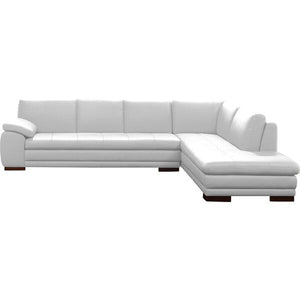 Sanara 123" Wide Genuine Leather Sofa & Chaise