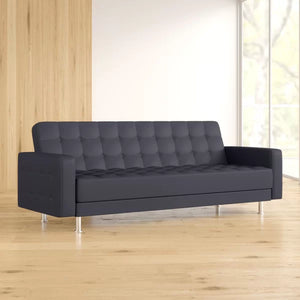 Rosina 86.61'' Vegan Leather Sleeper Sofa