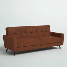 Load image into Gallery viewer, Giblin 81&#39;&#39; Vegan Leather Sleeper Sofa