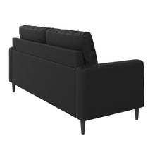 Load image into Gallery viewer, Queer Eye Wainwright Modern Sofa, Small Space Living Room Furniture, Black Faux Leather