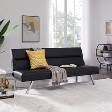 Load image into Gallery viewer, Futon Sofa by Naomi Home - Material: Faux Leather 