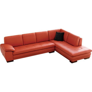 Sanara 123" Wide Genuine Leather Sofa & Chaise