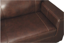 Load image into Gallery viewer, Morelos Contemporary Leather Sofa, Brown, Charcoal, Standard, Sleeper