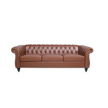 Load image into Gallery viewer, Chesterfield Sofa, Button Tufted , Sectional Sofa PU Upholstered 3 Seater Couch