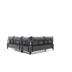 Nakayama 2 - Piece Vegan Leather Chaise Sectional