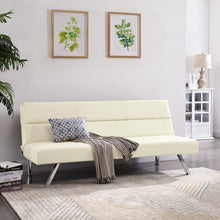 Load image into Gallery viewer, Futon Sofa by Naomi Home - Color: Espresso, Material: Faux Leather