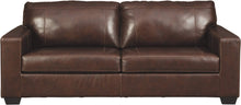 Load image into Gallery viewer, Morelos Contemporary Leather Sofa, Brown, Charcoal, Standard, Sleeper