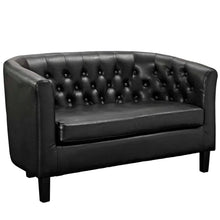 Load image into Gallery viewer, Franchette 49&#39;&#39; Vegan Leather Loveseat