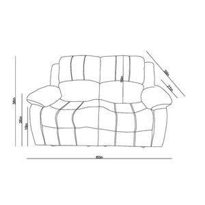 Medora 60'' Vegan Leather Loveseat