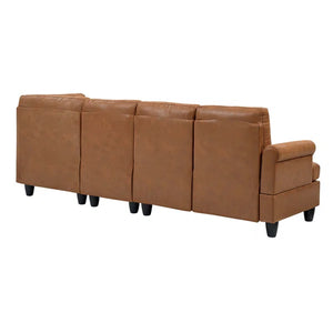 Ailsun 3 - Piece Vegan Leather Chaise Sectional