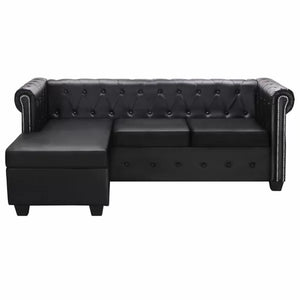 Macneil Vegan Leather Chaise Sectional