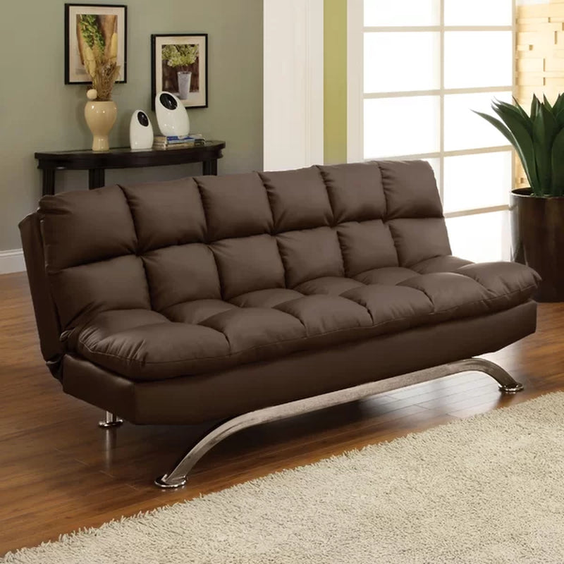 Pennock 71'' Vegan Leather Sleeper Sofa