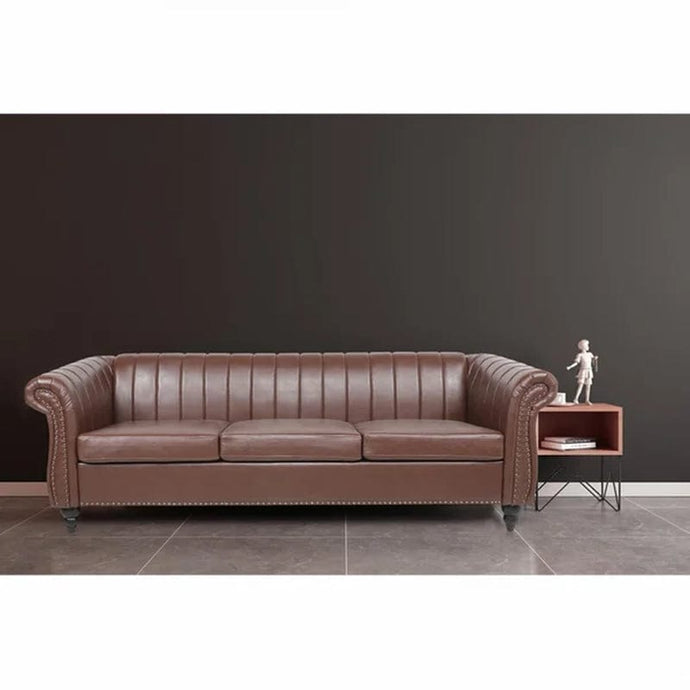 Rusin 84'' Vegan Leather Sofa