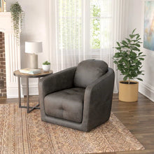 Load image into Gallery viewer, Cecil Upholstered Swivel Barrel Chair