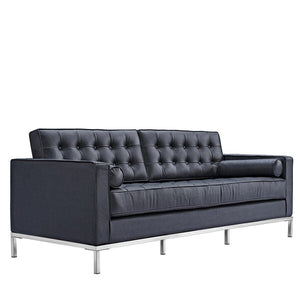 Sofa Loveseat genuine leather Living Room Metal foot