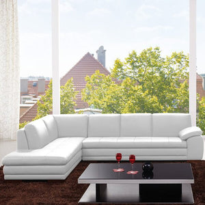 Sanara 123" Wide Genuine Leather Sofa & Chaise