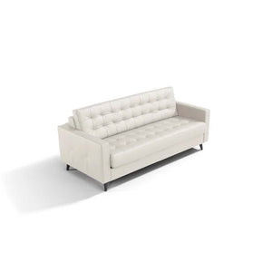 Beloit 82" Genuine Leather Square Arm Sofa Bed