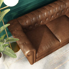 Load image into Gallery viewer, Chesterfield Sofa, Button Tufted , Sectional Sofa PU Upholstered 3 Seater Couch