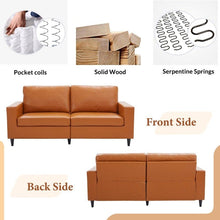 Load image into Gallery viewer, Sectional Sofa Set Modern Style PU Leather Couch Furniture Upholstered 3 Seater Sofa Couch and Loveseat for Home (2+3 Seat)