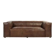 Load image into Gallery viewer, Retro Brown Top Grain Leather Sofa Brancaster Industrial Vintage