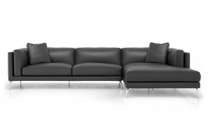 Reade Sectional Sofa top-grade Brazilian leather