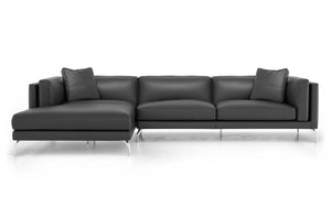 Reade Sectional Sofa top-grade Brazilian leather