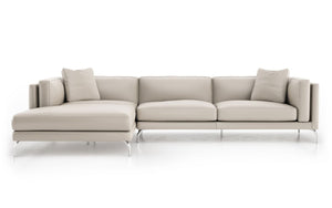 Reade Sectional Sofa top-grade Brazilian leather