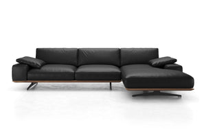 Carlisle Sectional Sofa Italian leather