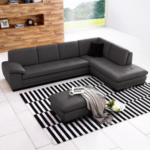 Sanara 123" Wide Genuine Leather Sofa & Chaise