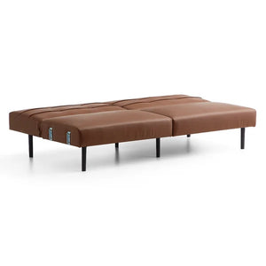 Lucid Comfort 74'' Vegan Leather Sleeper Sofa