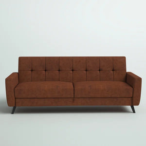 Giblin 81'' Vegan Leather Sleeper Sofa