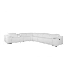 Load image into Gallery viewer, Laurita 138&quot; Wide Genuine Leather Symmetrical Reclining Corner Sectional